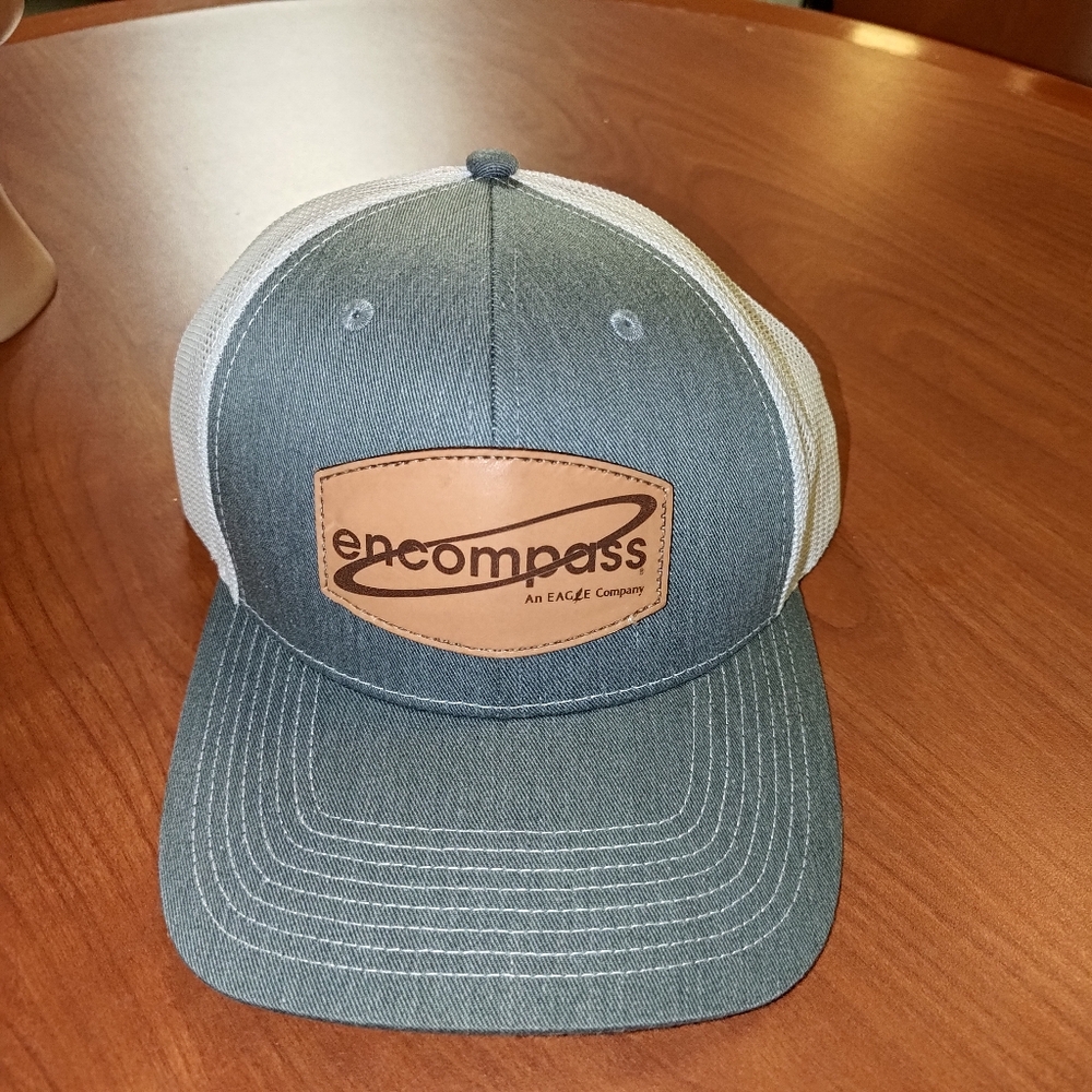 Encompass Stitched Leather Patch Trucker Mesh Sna… - image 3